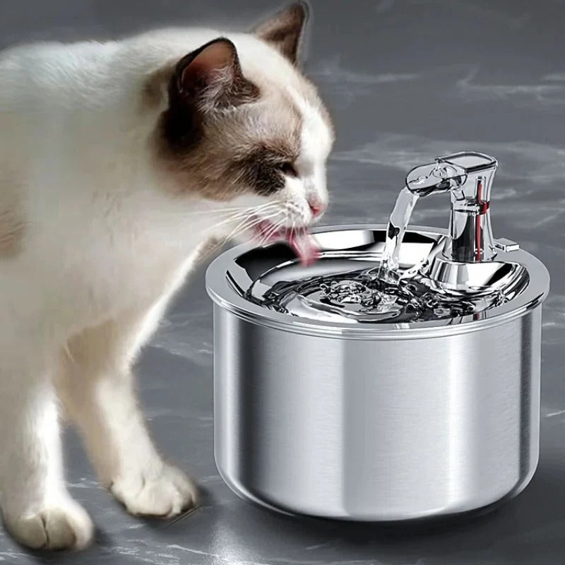 Smart Cat Fountain Stainless Steel with Auto Sensor and Filter - Lenila