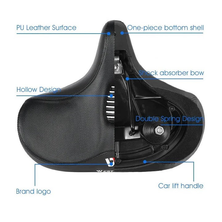 Bike Seat AirFlow Comfort Ergonomic Design