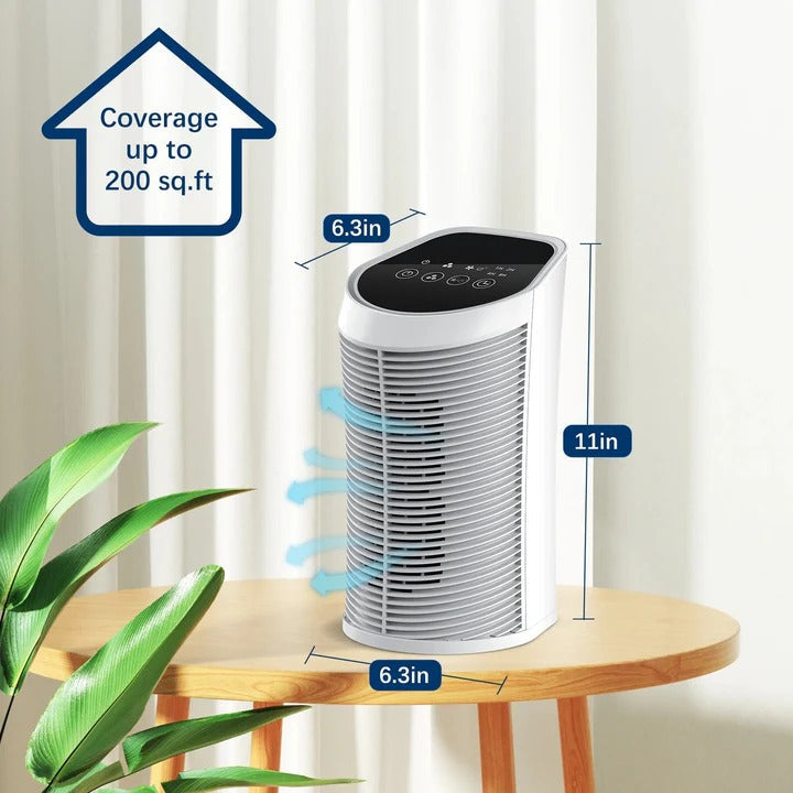 Compact Hepa Air Purifier with FreshFlow Technology for Bedrooms