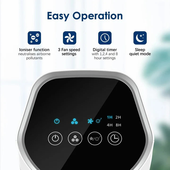 Compact Hepa Air Purifier with FreshFlow Technology for Bedrooms