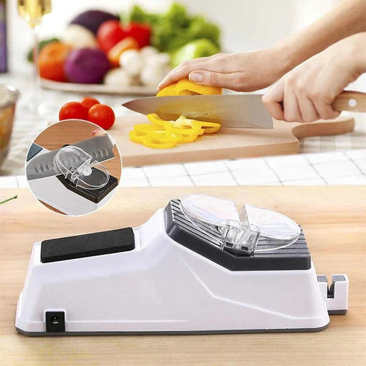 Electric Knife Sharpener Rechargeable Compact Kitchen Use - Lenila