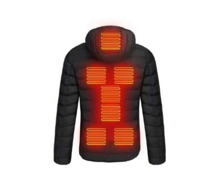 Unisex Heated Coat Lightweight Multiple Heating Zones - Lenila