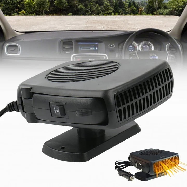 Portable 12V Ceramic Car Heater and Defroster Compact Design - Lenila