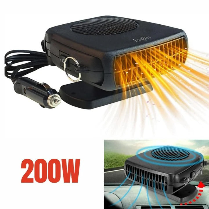 Portable 12V Ceramic Car Heater and Defroster Compact Design