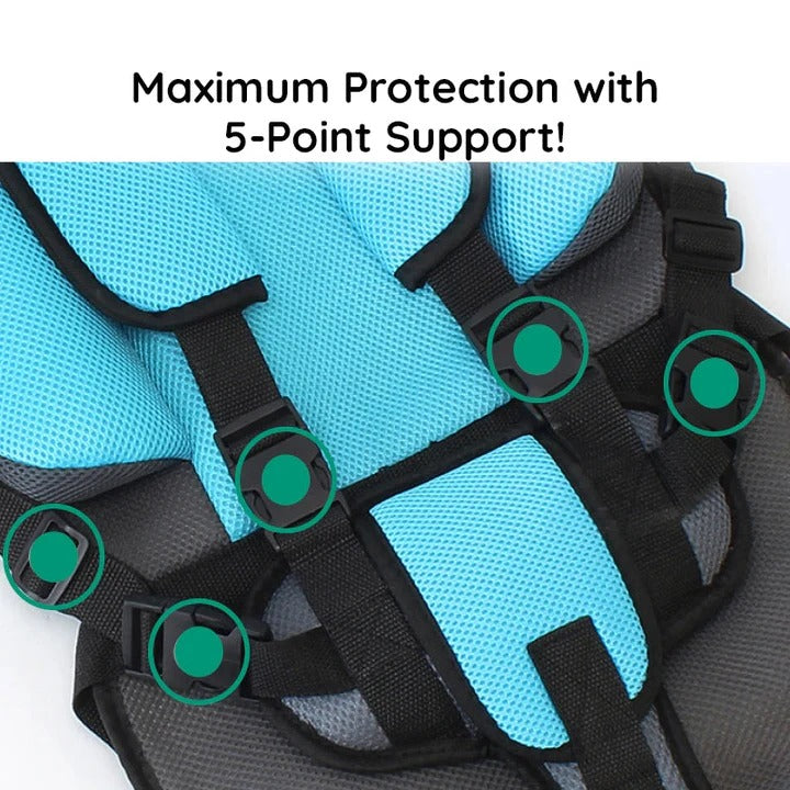Kids Portable Car Seat Cushion Comfortable Travel Support