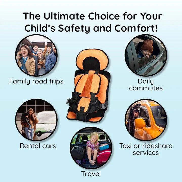 Kids Portable Car Seat Cushion Comfortable Travel Support