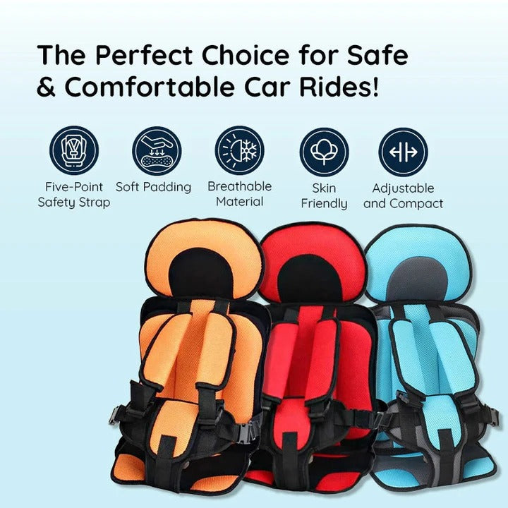 Kids Portable Car Seat Cushion Comfortable Travel Support