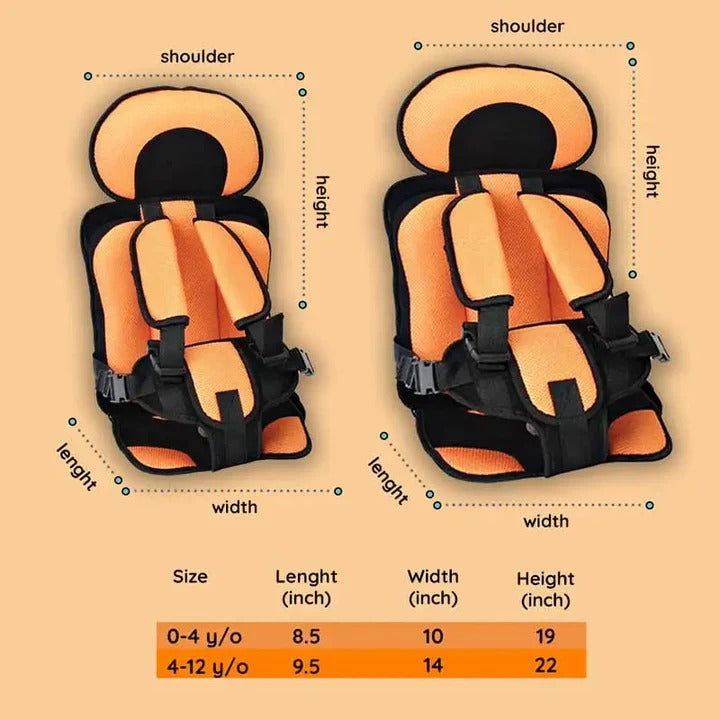 Kids Portable Car Seat Cushion Comfortable Travel Support