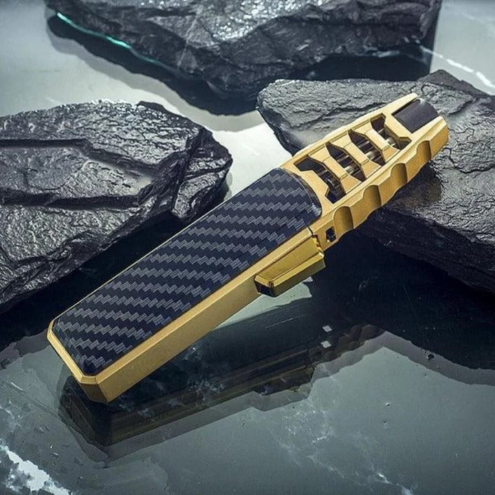 Adjustable Flame Torch Lighter with Refillable Fuel Outdoor Use