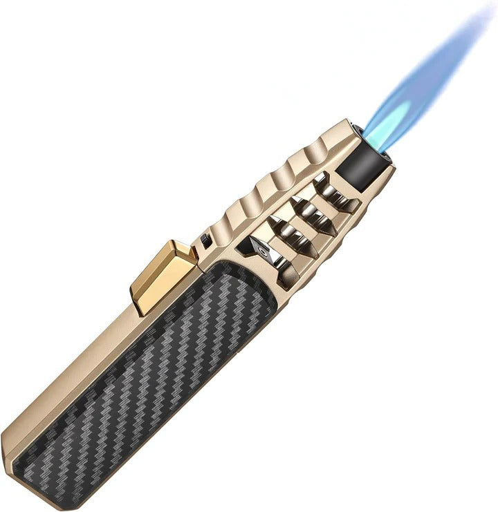 Adjustable Flame Torch Lighter with Refillable Fuel Outdoor Use