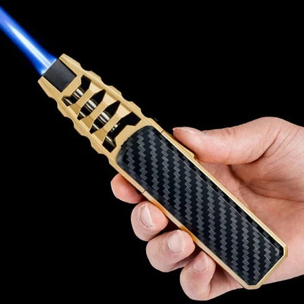 Adjustable Flame Torch Lighter with Refillable Fuel Outdoor Use - Lenila