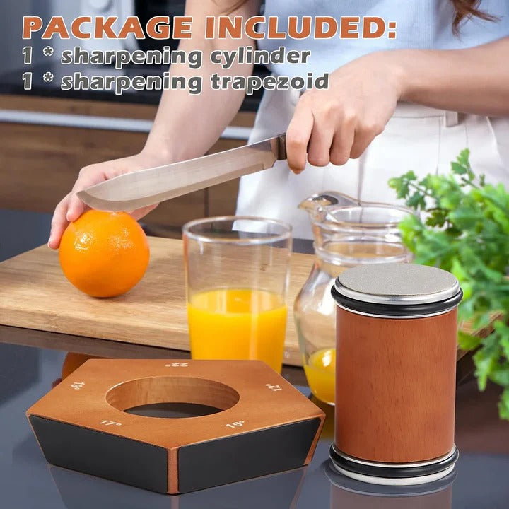 Manual Rolling Knife Sharpener with Diamond Precision Edges