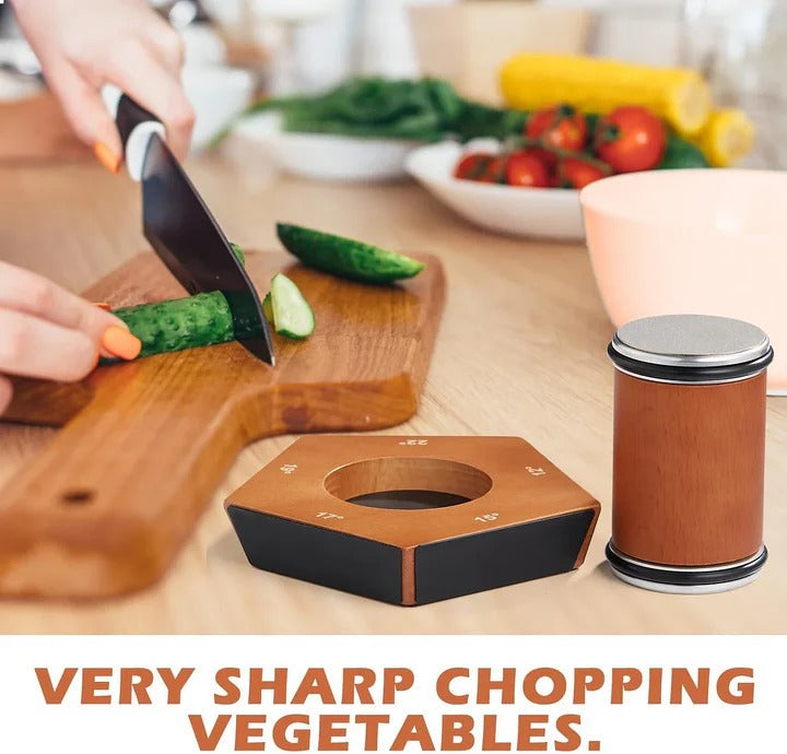 Manual Rolling Knife Sharpener with Diamond Precision Edges
