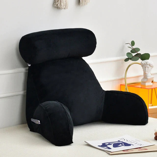 Upright Reading Pillow Bed Rest Cushion with Arm Support