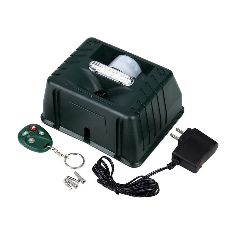 Outdoor Ultrasonic Bird Deterrent Solar-Powered Pest Control Device