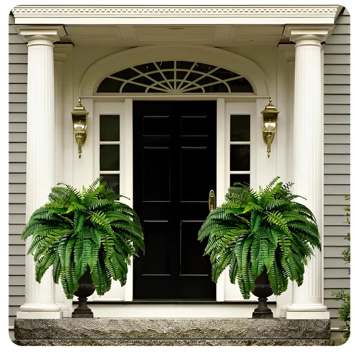 Artificial Hanging Boston Fern UV-Resistant Outdoor Decor Plant