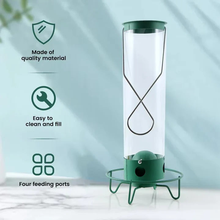 Outdoor Metal Bird Feeder with Cage Design Durable