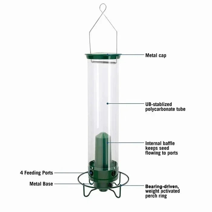 Outdoor Metal Bird Feeder with Cage Design Durable