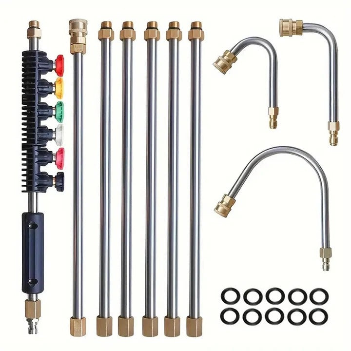 Telescoping Wand Set High Pressure for Wall and Drain Cleaning