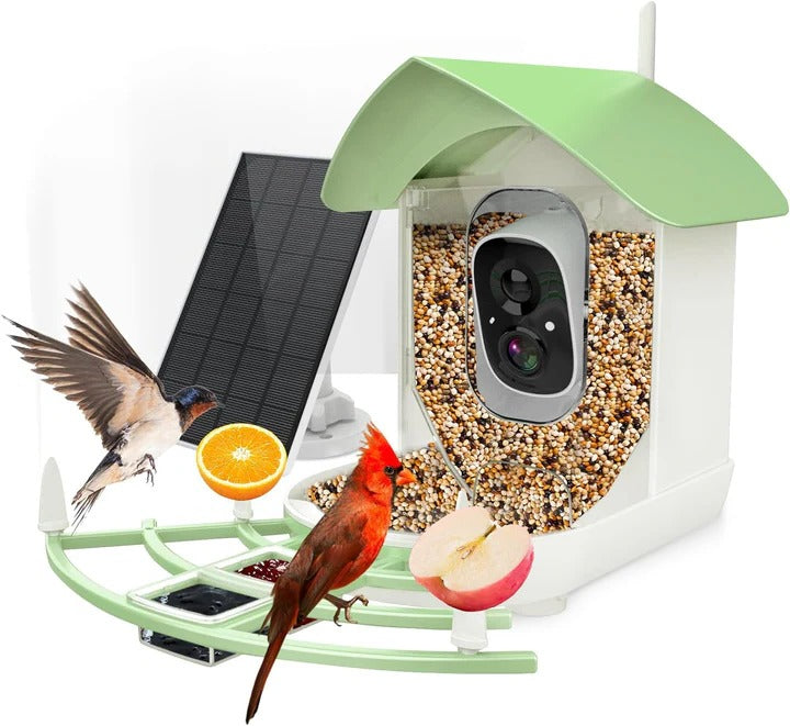 Solar Powered Bird Feeder with WiFi Connectivity Smart - Lenila