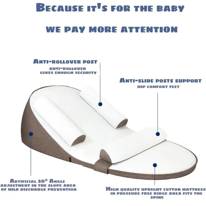 Baby Lounger Cushion Soft Washable Support Pillow