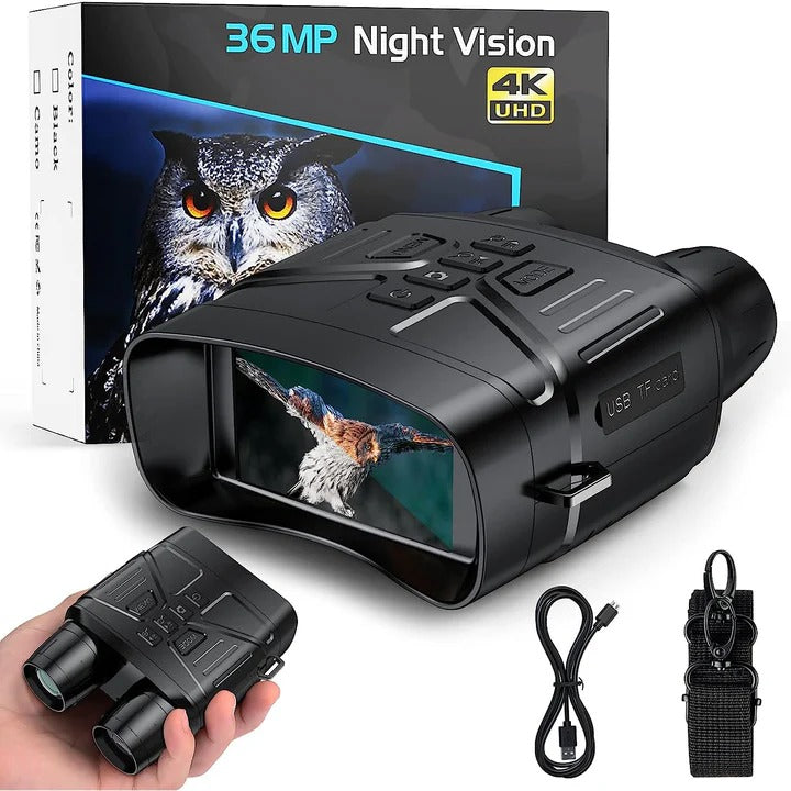 Long-Range Binoculars with True Night Vision for Hunting and