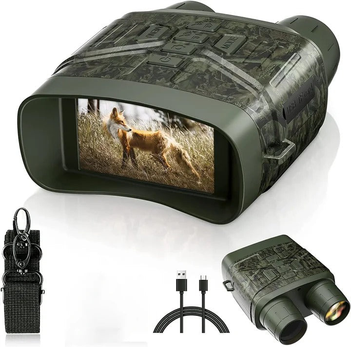 Long-Range Binoculars with True Night Vision for Hunting and