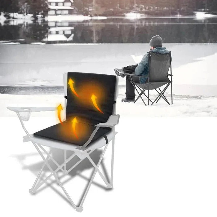 Heated Seat Cushion Pad Adjustable Heat Foldable Design