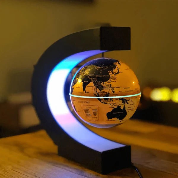 Decorative Levitation Globe with Integrated LED Lighting