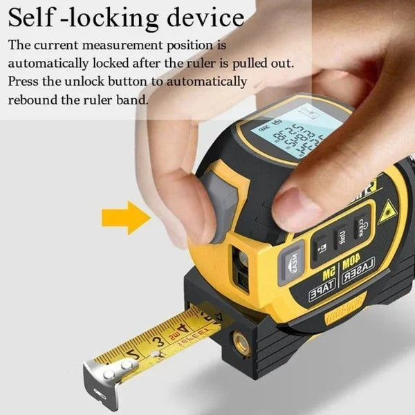 Multifunction Laser Tape Measure with Infrared Sensor