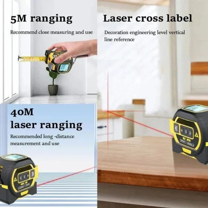 Multifunction Laser Tape Measure with Infrared Sensor