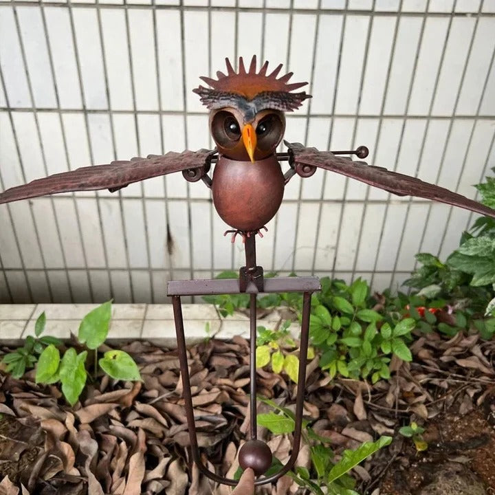 Outdoor Garden Bird Sculpture Decorative Accent