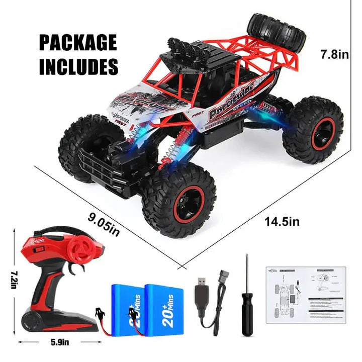 Kids Rechargeable Toy Truck with Large Tires Off-Road Style