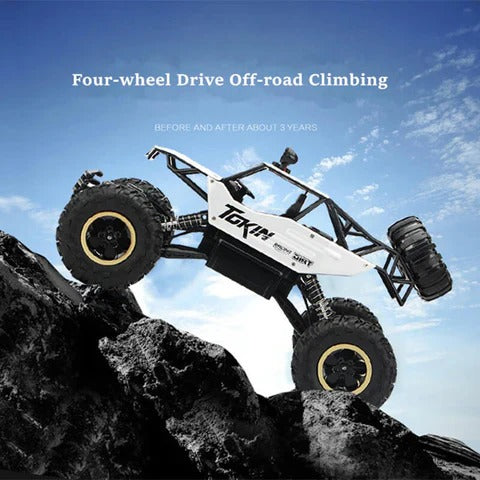 Kids Rechargeable Toy Truck with Large Tires Off-Road Style