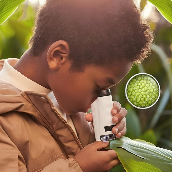 Kids Portable Mini Microscope Educational Compact Design