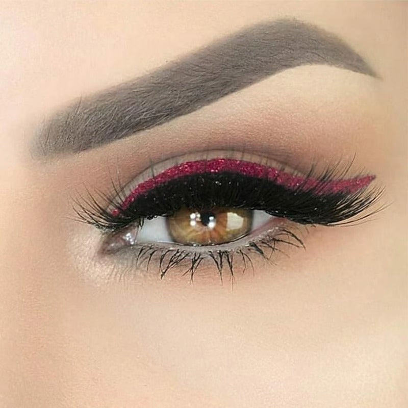 Reusable Adhesive Eyeliner Strip with Peel-and-Stick Lash Application