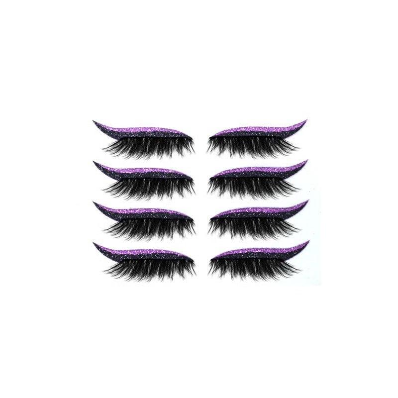 Reusable Adhesive Eyeliner Strip with Peel-and-Stick Lash Application