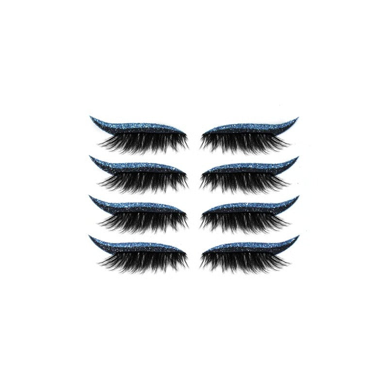Reusable Adhesive Eyeliner Strip with Peel-and-Stick Lash Application