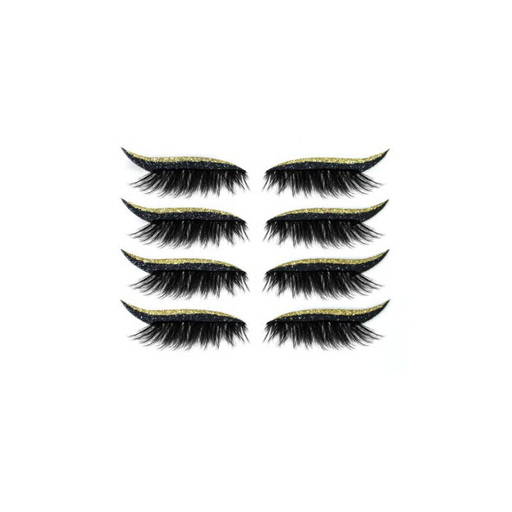 Reusable Adhesive Eyeliner Strip with Peel-and-Stick Lash Application