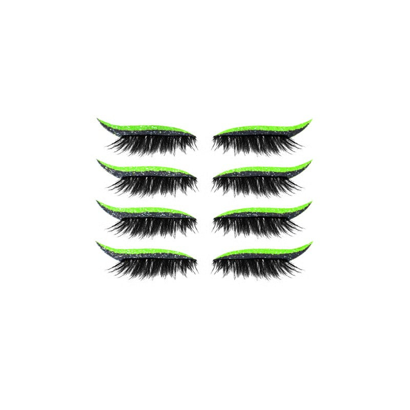 Reusable Adhesive Eyeliner Strip with Peel-and-Stick Lash Application