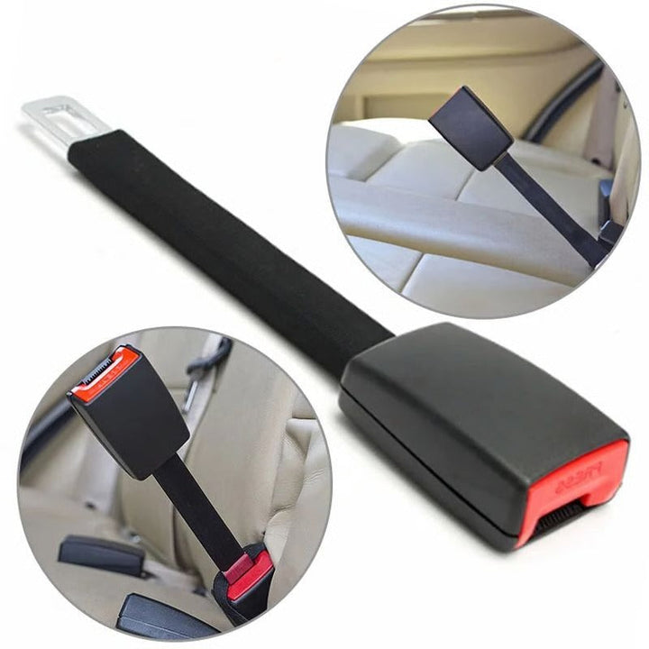 Universal Car Seat Belt Extension Strap Secure Buckle Adjustable Fit