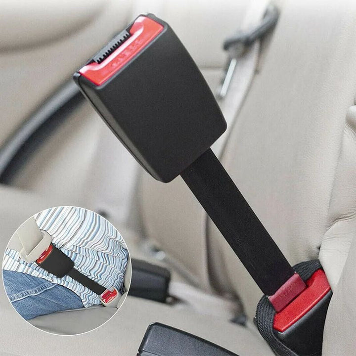Universal Car Seat Belt Extension Strap Secure Buckle Adjustable Fit