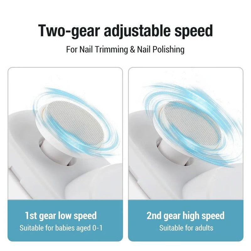 Electric Nail Trimmer with Built-In Grinding and Polishing Function