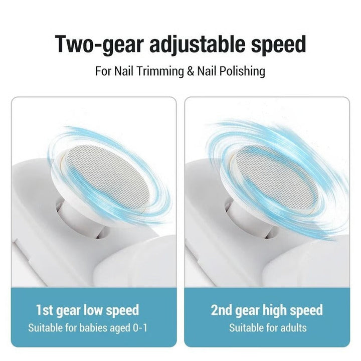 Electric Nail Trimmer with Built-In Grinding and Polishing Function