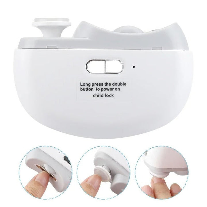 Electric Nail Trimmer with Built-In Grinding and Polishing Function