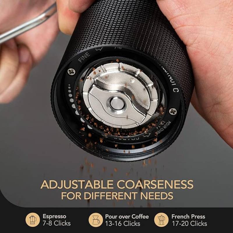 Manual Coffee Grinder Stainless Steel Adjustable Handheld
