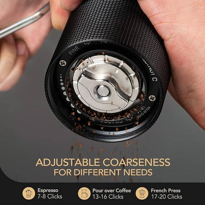 Manual Coffee Grinder Stainless Steel Adjustable Handheld