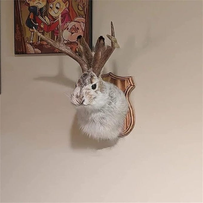 Wall Decor Jackalope Figurine Decorative Sculpture