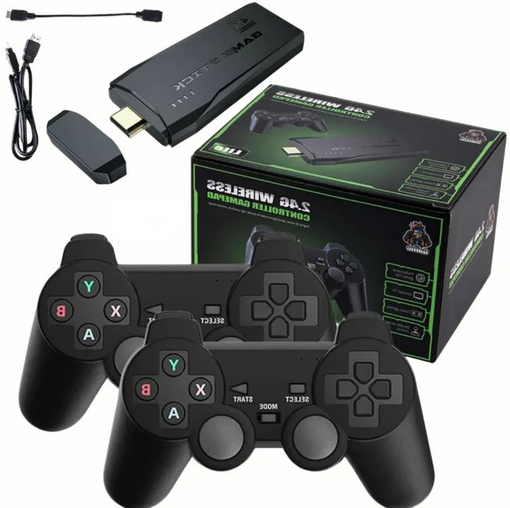 Retro Game Console 64GB 4K Hdmi Output Wireless Controllers - Lenila