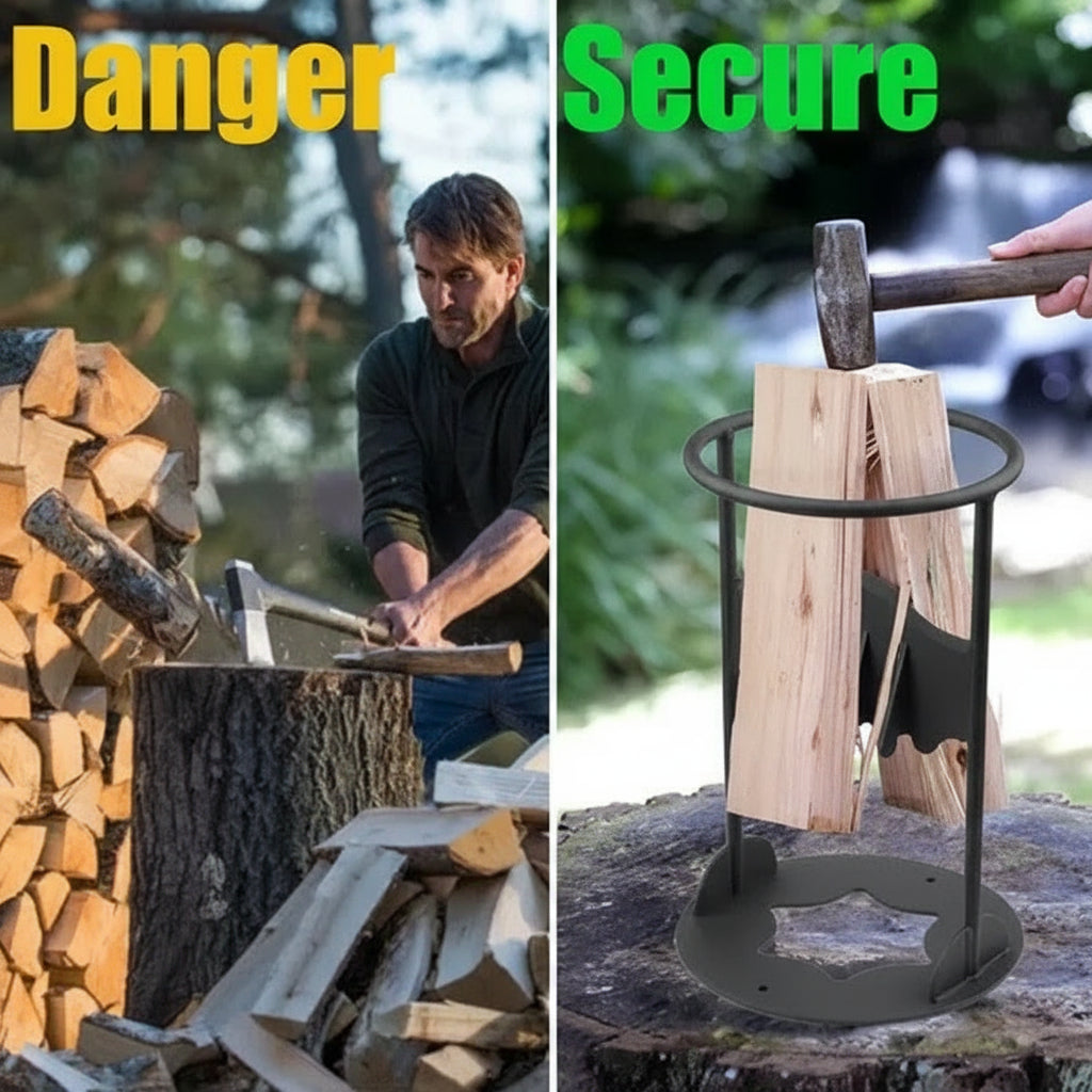 Heavy Duty Firewood and Log Splitter Durable Steel Construction